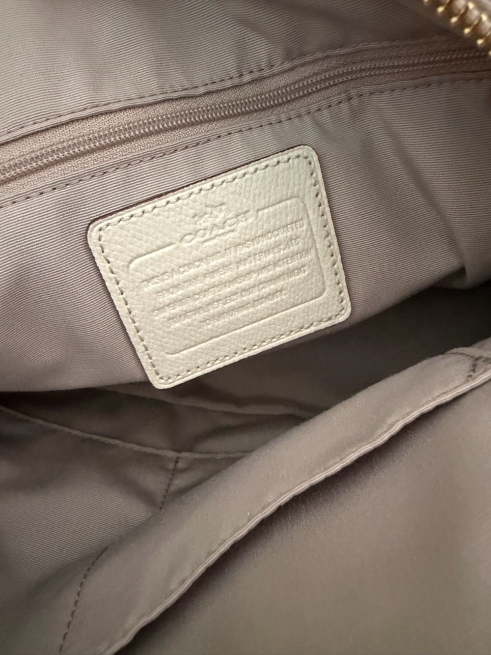 Coach Taupe Dome Satchel with Gold Plaque - Picture 8 of 8